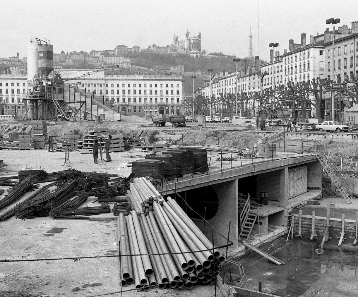 Chantier du métro de Lyon